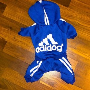 ADIDOG hoodie and joggers dog set